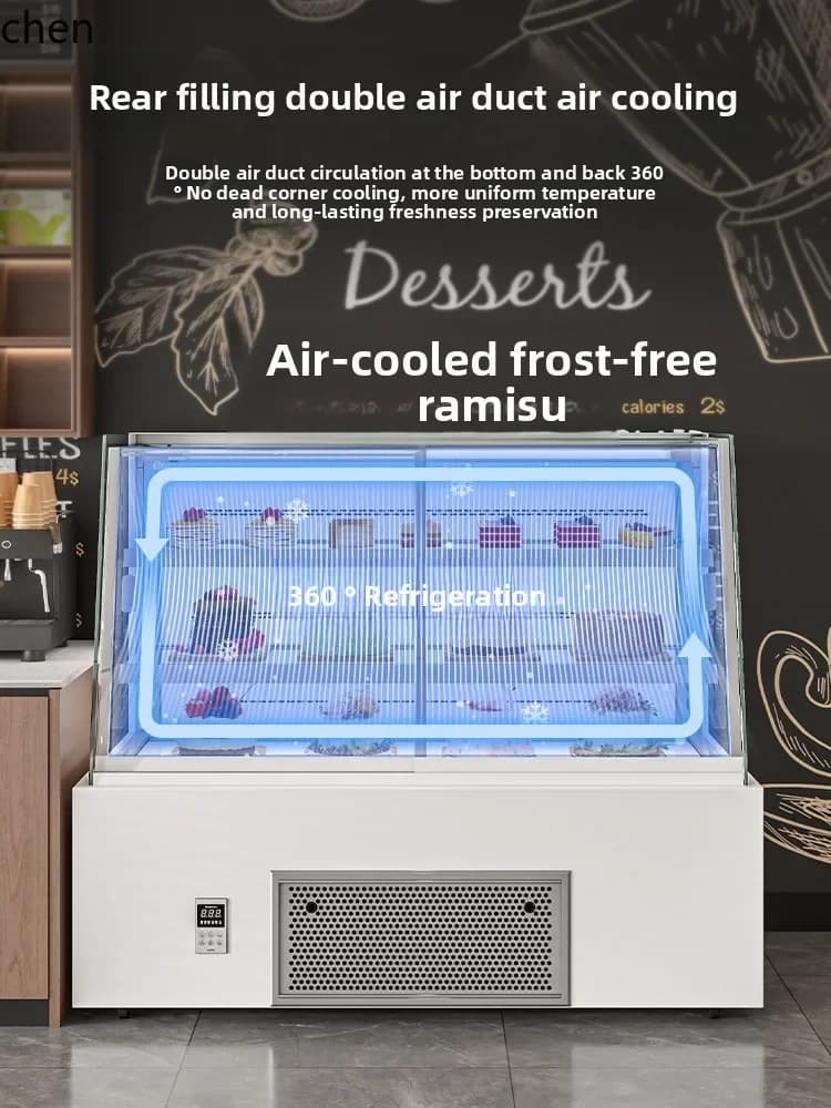 H20-refrigerated display cabinet air-cooled commercial refrigerator sliding door baking bakery west point mousse dessert cabinet
