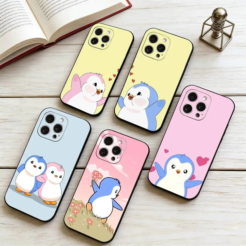 Pudgy Penguin-N P-Pengu  Phone Case For iPhone 17, 16,15,14,13,12,11 Plus,Pro Max, Others Soft Black Cover Gift