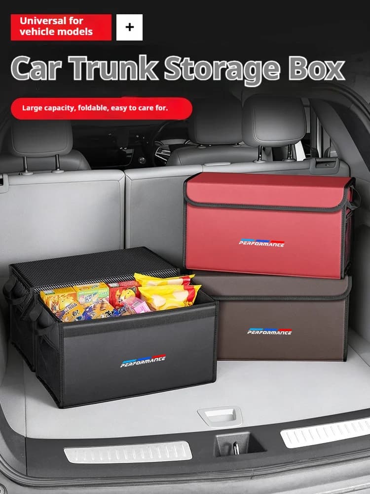 Car Trunk Foldable Storage Box Large-Capacity Stowing Tidying Bag For BMW M Performance E46 E60 E87 E90 F30 G30 G28 X1 X3 X5 X6