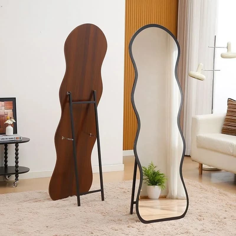 DSA full-body mirror, home floor standing mirror, wave dressing , clothing store trying on, trendy women's wall-hanging