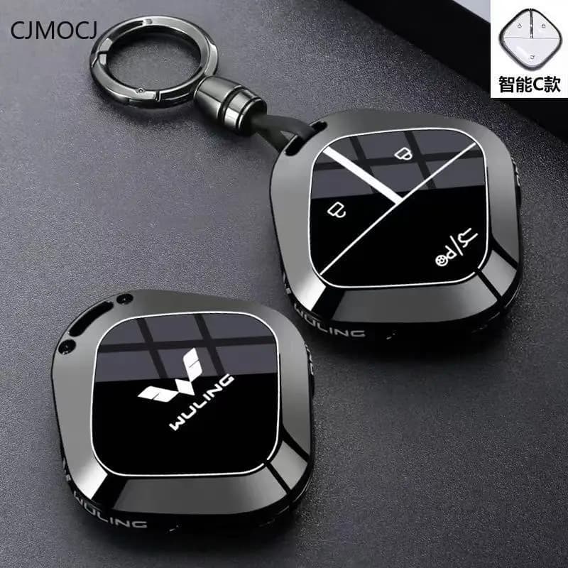 Premium Zinc Alloy Key Cover Case for WULING Air ev/Hongguang mini EV/Starlight S/Binguo S/Binguo PLUS - Key Fob Shell