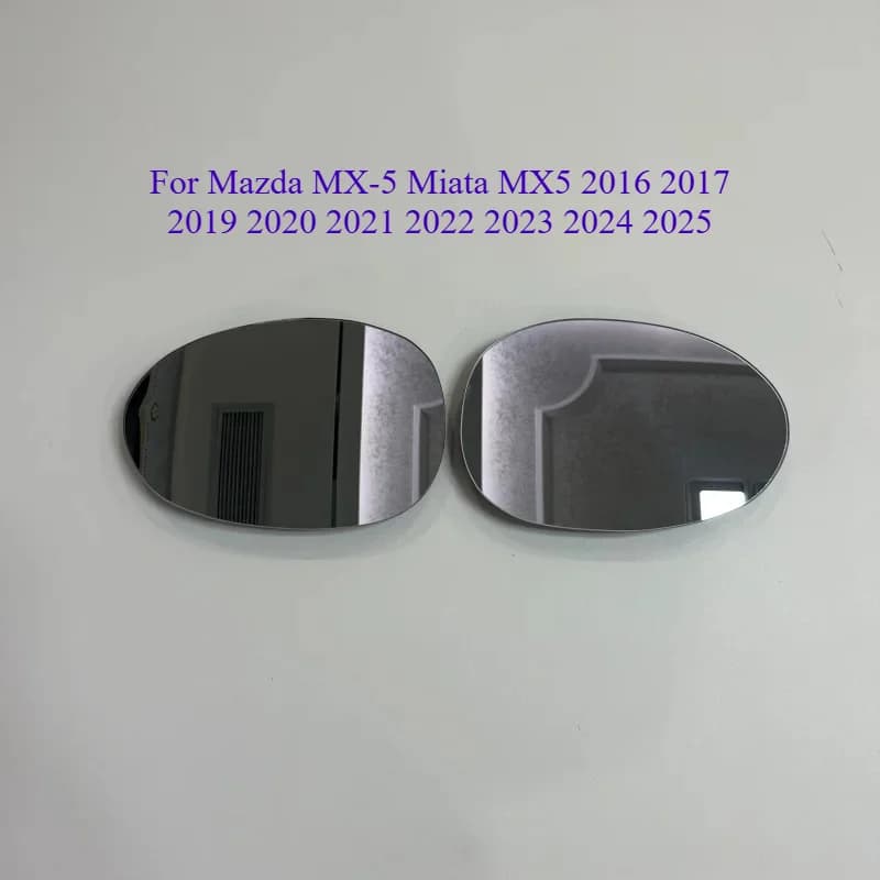 For Mazda MX-5 Miata MX5 2016 2017 2019 2020 2021 2022 2023 2024 2025 Heated Spot Warning Rear Mirror Glass Without Light