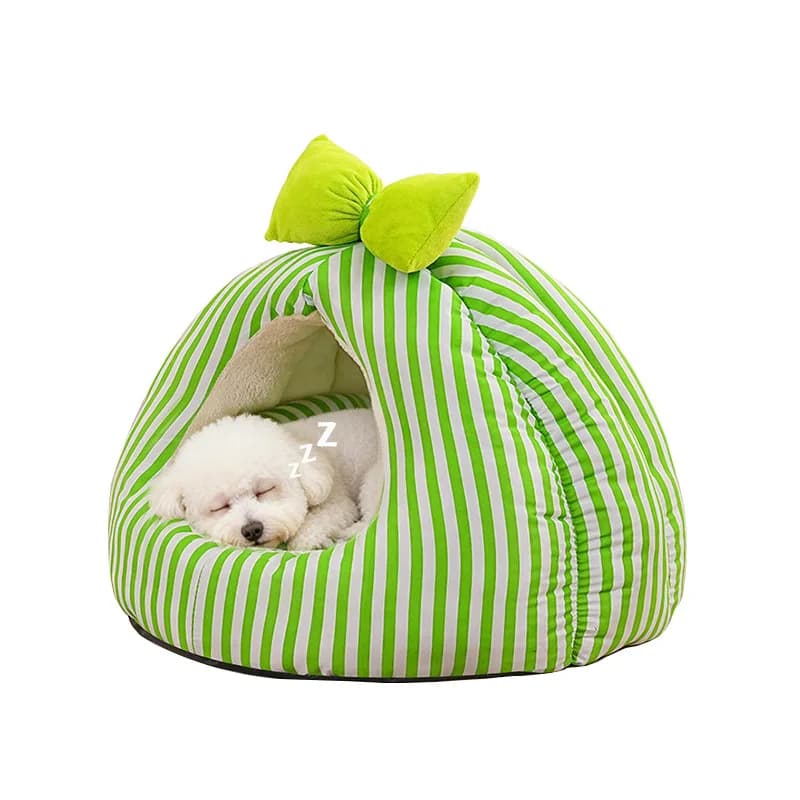 Winter warm closed security nest cat house pet bed quick heating pet
