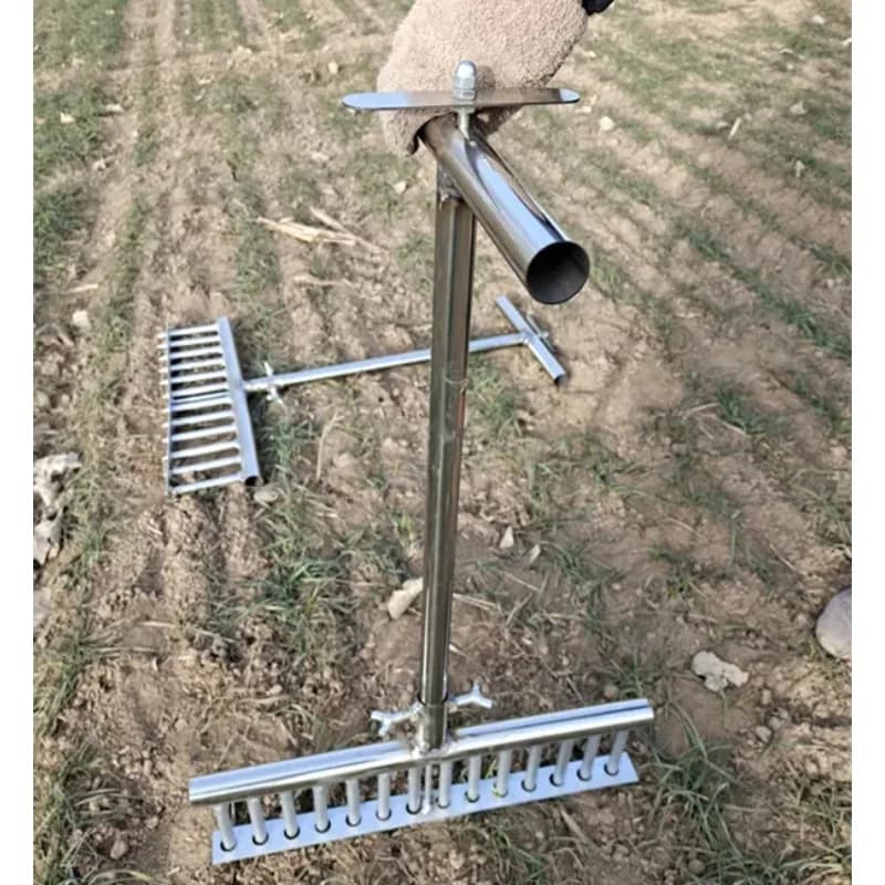 Onion artifact planting machine seedling planter Onion fork automatic punching tool Onion planting vegetable transplantor