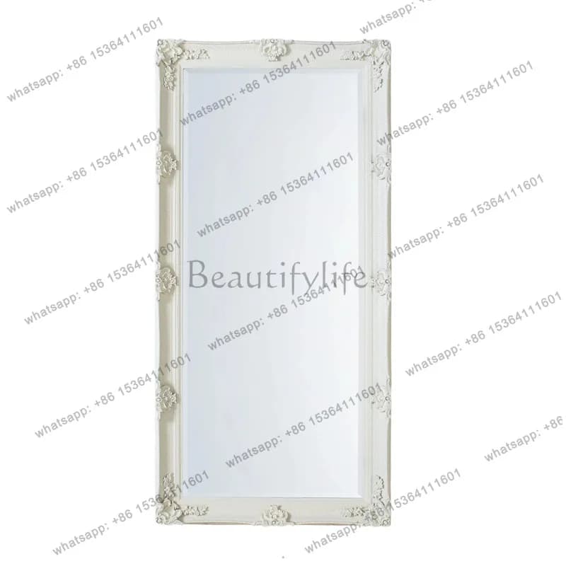 Nordic style advanced full-body mirror full-length mirror floor-to-ceiling home