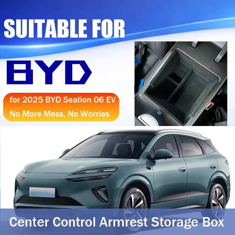 Suitable for 2025 BYD SeaLion 06EV central control armrest box storage box SeaLion 06 automotive supplies