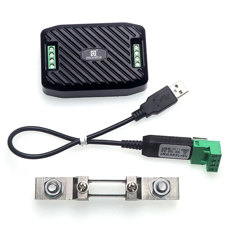 Peacefair PZEM-017 12V 300V 200A Voltmeter Ammeter RS485 Modbus Volt Amp Current Power Energy Car Voltage Detector With USB