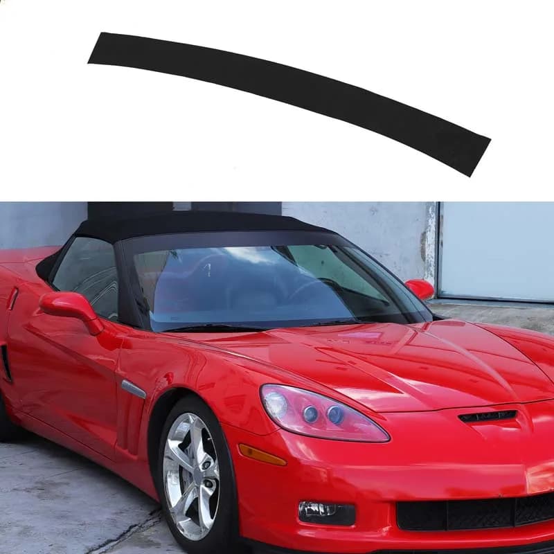 For Chevrolet Corvette C6 2005-2013 PVC black car front windshield visor sticker car exterior modification accessories
