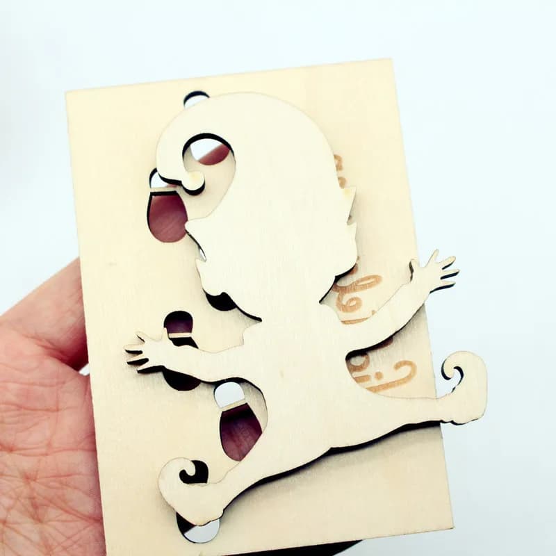 Dollhouse Mini Wooden Elf Dwarf Footprint Template BJD Miniature Christmas Model Doll Accessories Decoration Home Decor