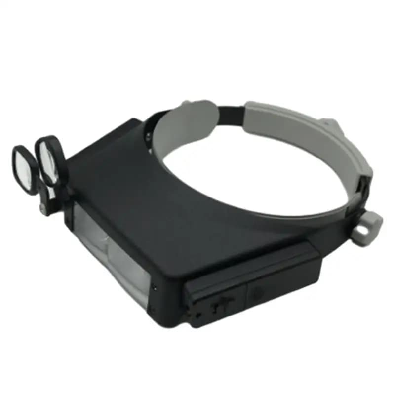 652F Headbands Glass with Lights,Head Glasses 1.5 to 8X Headset Head Mount Magnifier