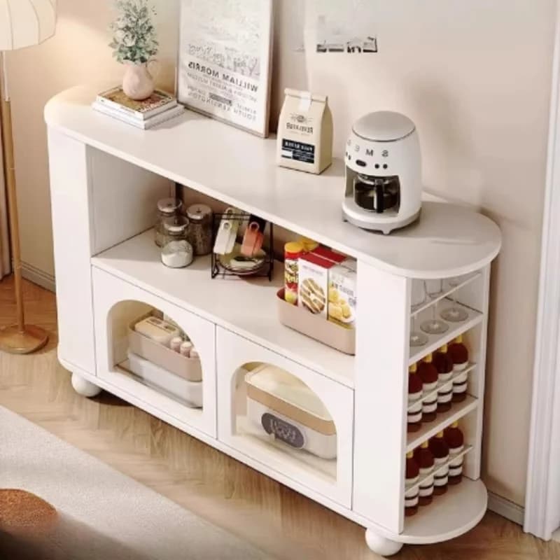 Cream Wind Living Room Cabinets Against Wall Storage Shelf Cabinets Open Ultra Thin Sideboard Woonkamer Kasten Home Furniture