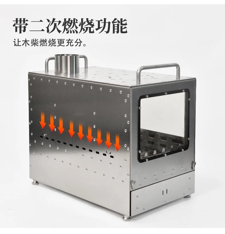 Outdoor large fireplace Campground tent heating Wood stove