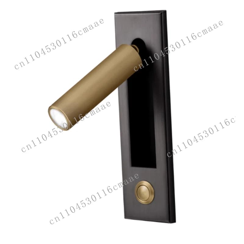 Swivel wall lamp with switch, for living room study, bedside lamp for hotel bedroom, foldable spotlight strip, reading lamp