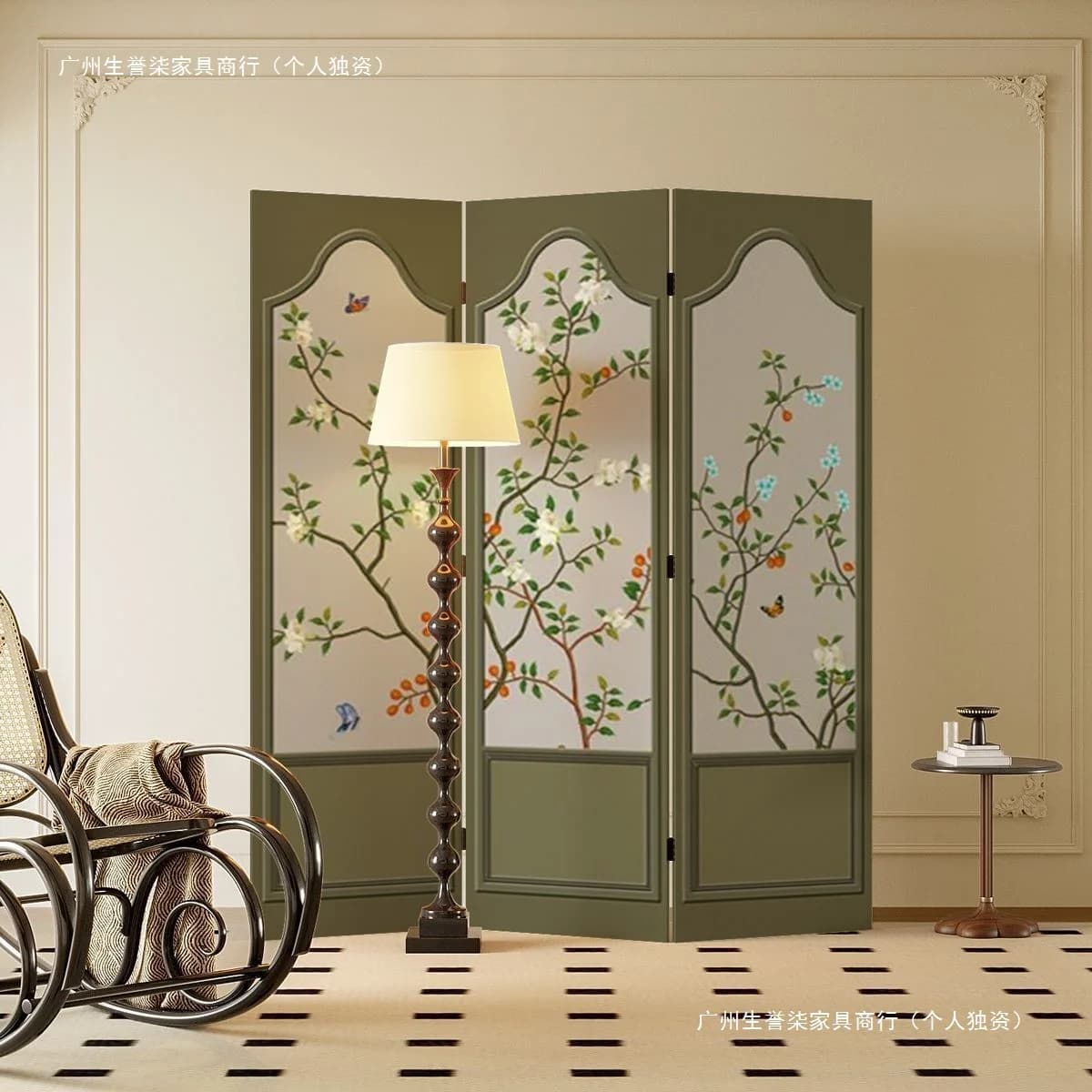 DSA folding screen partition living room bedroom home mobile shelter hotel tea room photography background