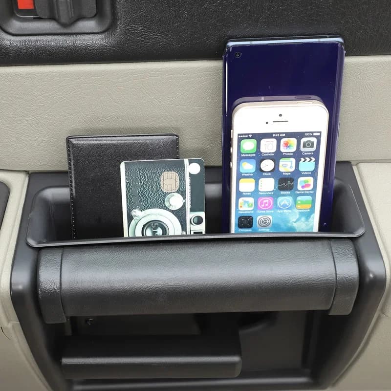 For 2003-2007 Hummer H2 ABS black car multifunctional door armrest storage box mobile phone tray car interior accessories