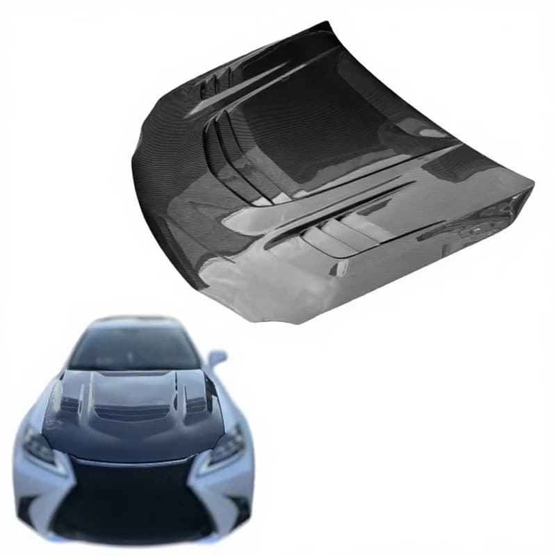 9-hole Hood Ventilation and Heat Dissipation Style for 2006-2012  Is Modified Carbon Fiber  Hood