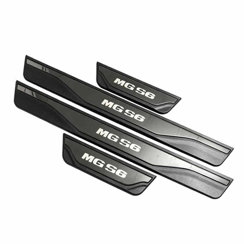 For MG S6 GT 2023 2024 2025 2026 2027 Car Door Sill Welcome Pedal Adhesive Threshold Protector Sticker Steel Anti-Scratch Covers