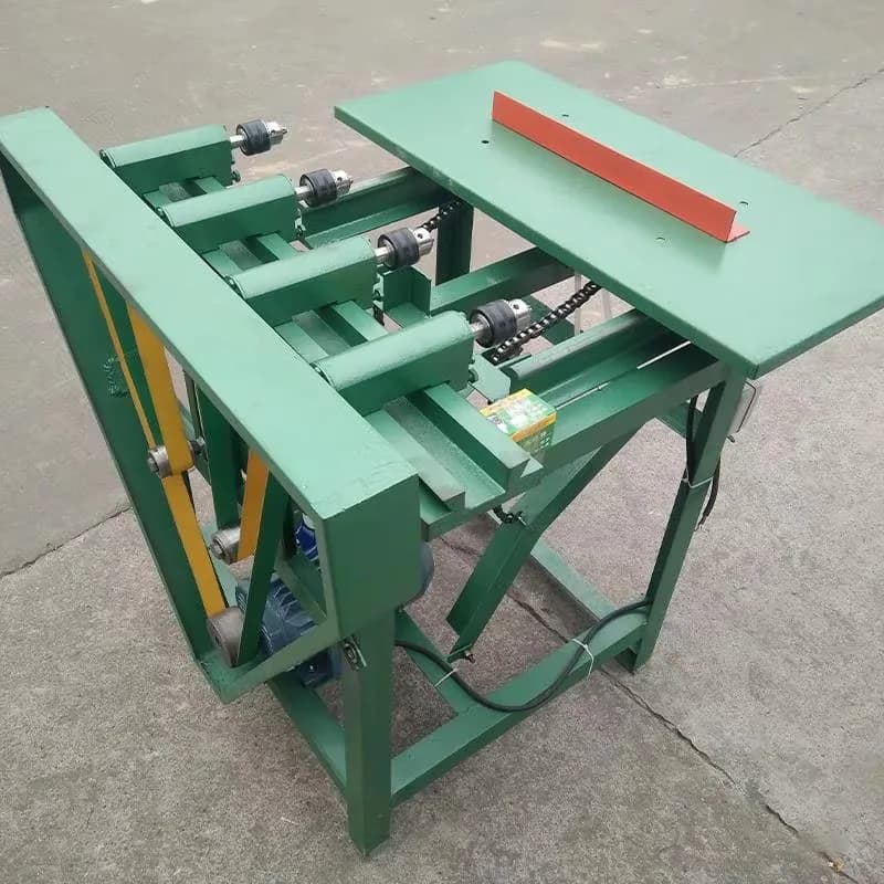 Simple Horizontal Four-head Drill Press Woodworking Multi-spindle Machine Tool for Precision Drilling