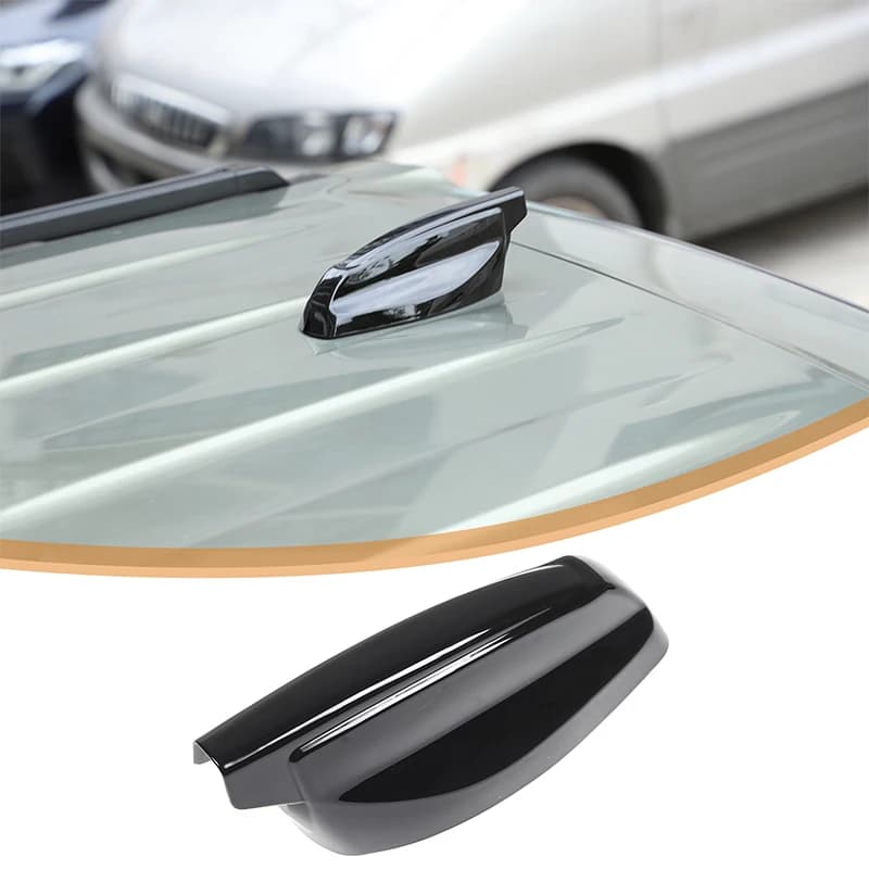For Land Rover Defender 90 110 130 2020+  ABS Black Car Shark Fin Antenna Cover Decoration Sticker Car Protection Accessories