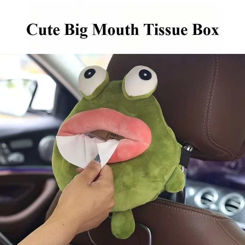 Car Seat Back Tissue Box Creative Hanging Seat Paper Box Cute Cartoon Paper Bag Car interior Decoration Supplies
