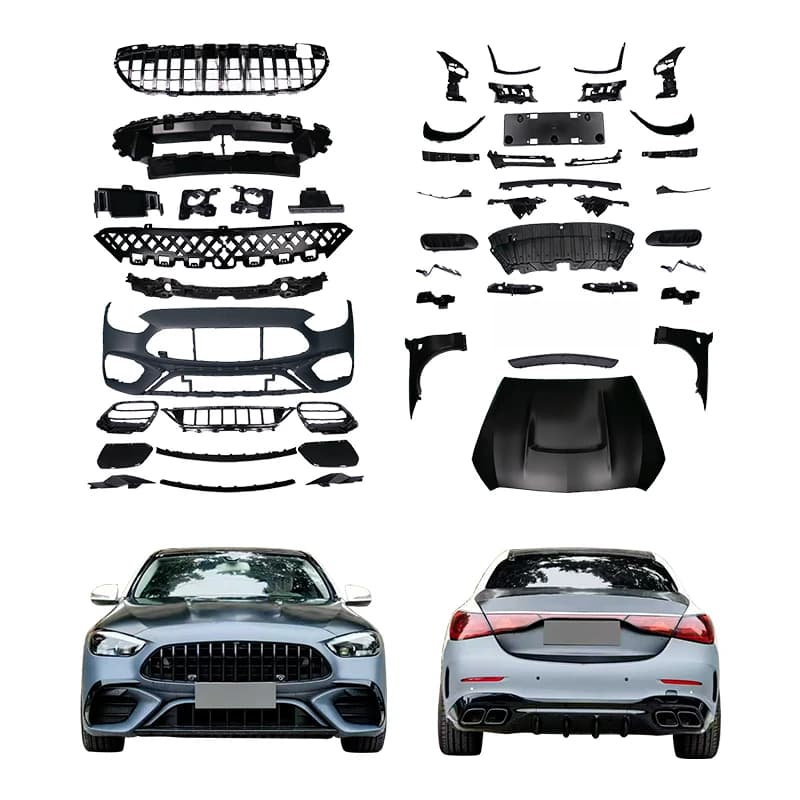 High Quality Bolt-On Full Body Kit Fit for W205 2014-2020 Front Rear Bumper Retrofit Modification Parts