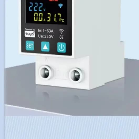 For Smart Reclosing Circuit Breaker 1-63A Adjustable With Metering For Tuya WiFi App Control Leakage Over Voltage P/rotection De