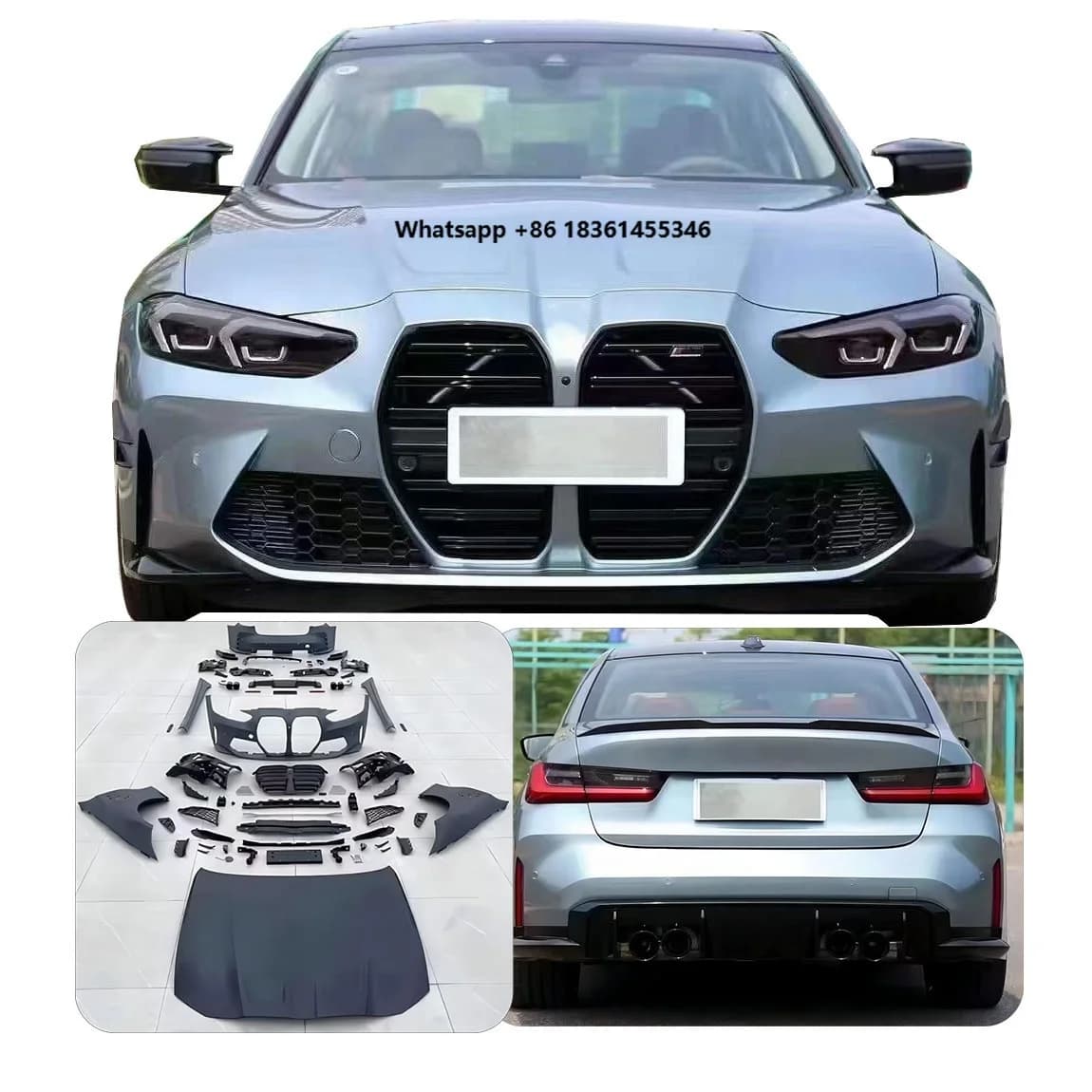 For  3 Series G20 G28 2023 XDS Upgrade To M3 M4 Style Front Bumper Body Kit