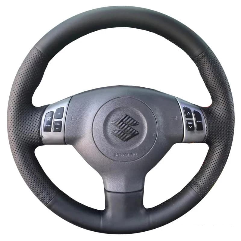 Handmade Sewing Car Steering Wheel Cover for Suzuki SX4 Alto Old Swift Opel Agila Genuine Leather Car Accessories Steering-Wheel