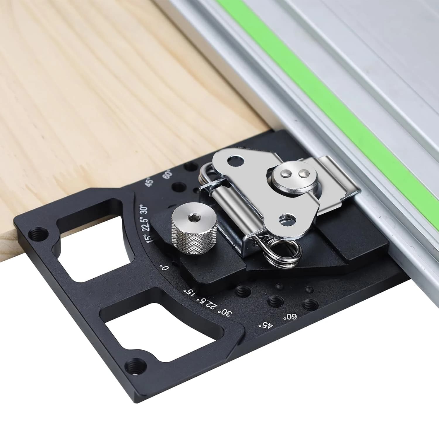 Adjustable Track Saw Square With -60° To 60° Quick Positive Angle Stop,protractor,90 Degree Right Angle Rail Square Guide