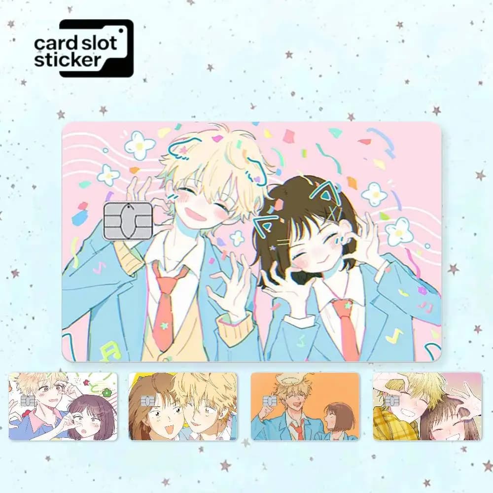 Anime S-Skip and Loafer  Credit Card HD Stickers Game Card Decal Small Chip Waterproof Sticker Gift
