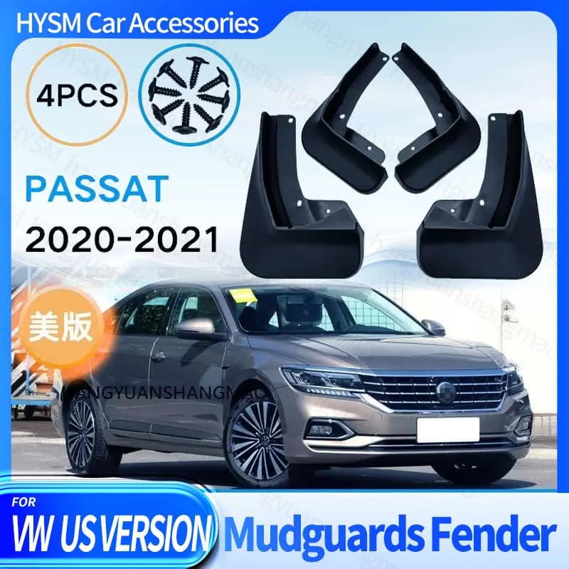 Mudflaps Mudguards Fit for VW Passat 2020-2021 US Version Tire Fenders Blocking Sediment Front Rear Wheels Car Accessories 4pcs
