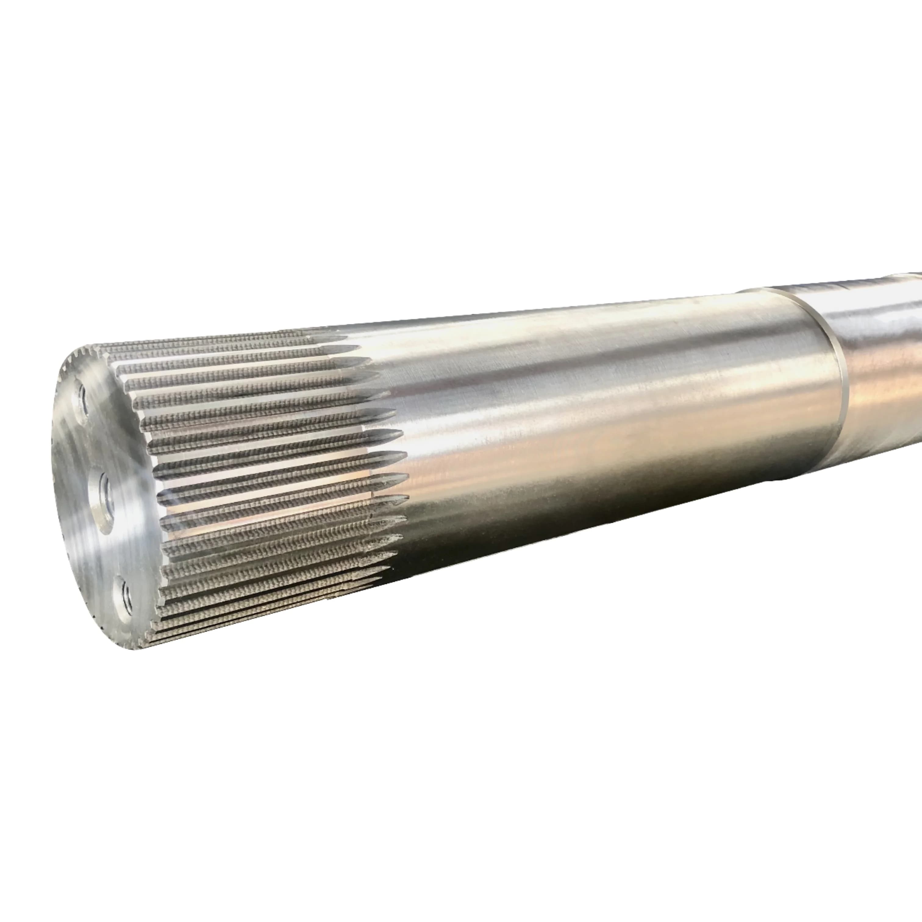 Top Factory Large Forged Stainless Steel Spur Spline Gear Shaft High Precision Customized Sizes OEM Service High Quality ASTM