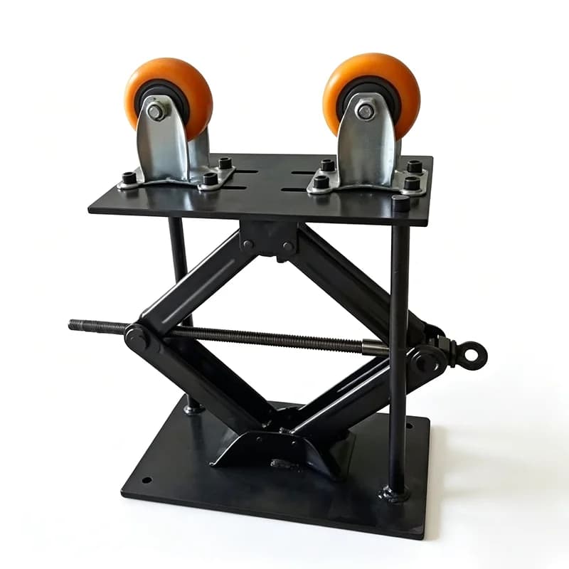 Adjustable Height Welding Roller Stand 500KG Load Scissor Lift Welding Positioner Support Bracket Pipe Tube Holder with