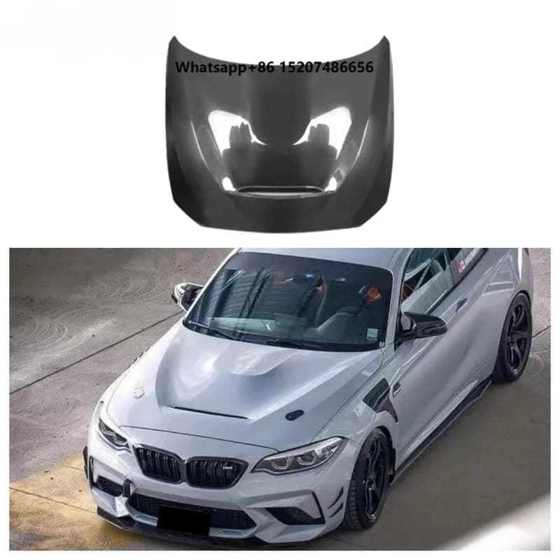 GTS Style Real Carbon Fiber Front Hood Cover for 2 Series F22 /M2 M2C F87 2015-2022 Engine Bonnet Lid Automotive Parts
