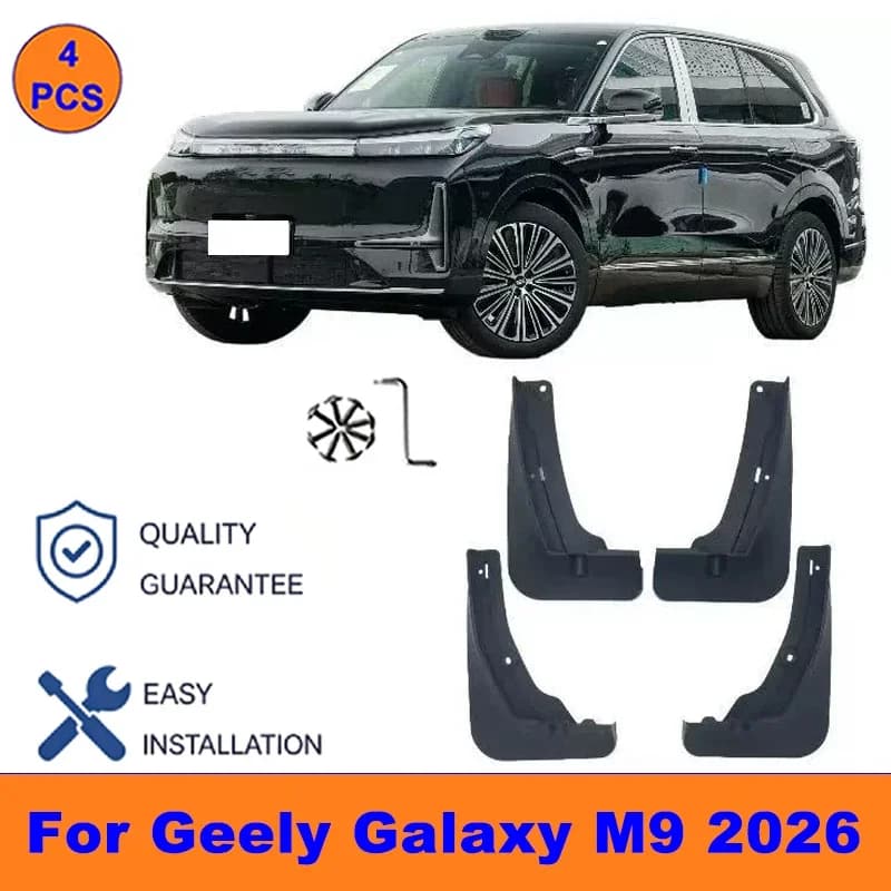 4Pcs Mud Flaps For Geely Galaxy M9 2026 - Splash Guards Front&Rear Wheel Fender Mudguards Car Exterior Protection Accessories