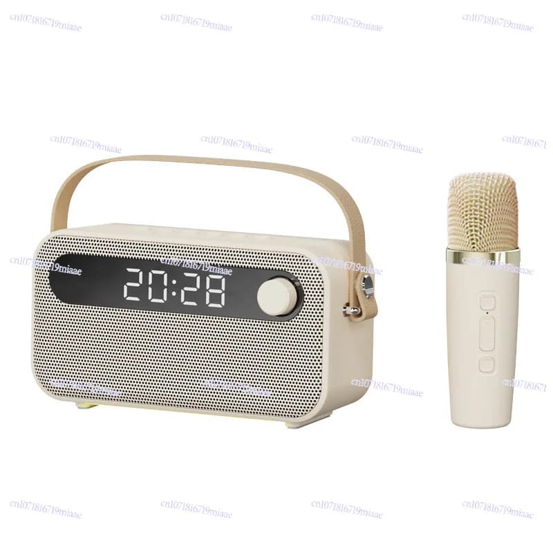 Lyrics Display Microphone Speaker B160 Mini Bluetooth Speaker K Song Microphone Speaker Portable Portable 20W