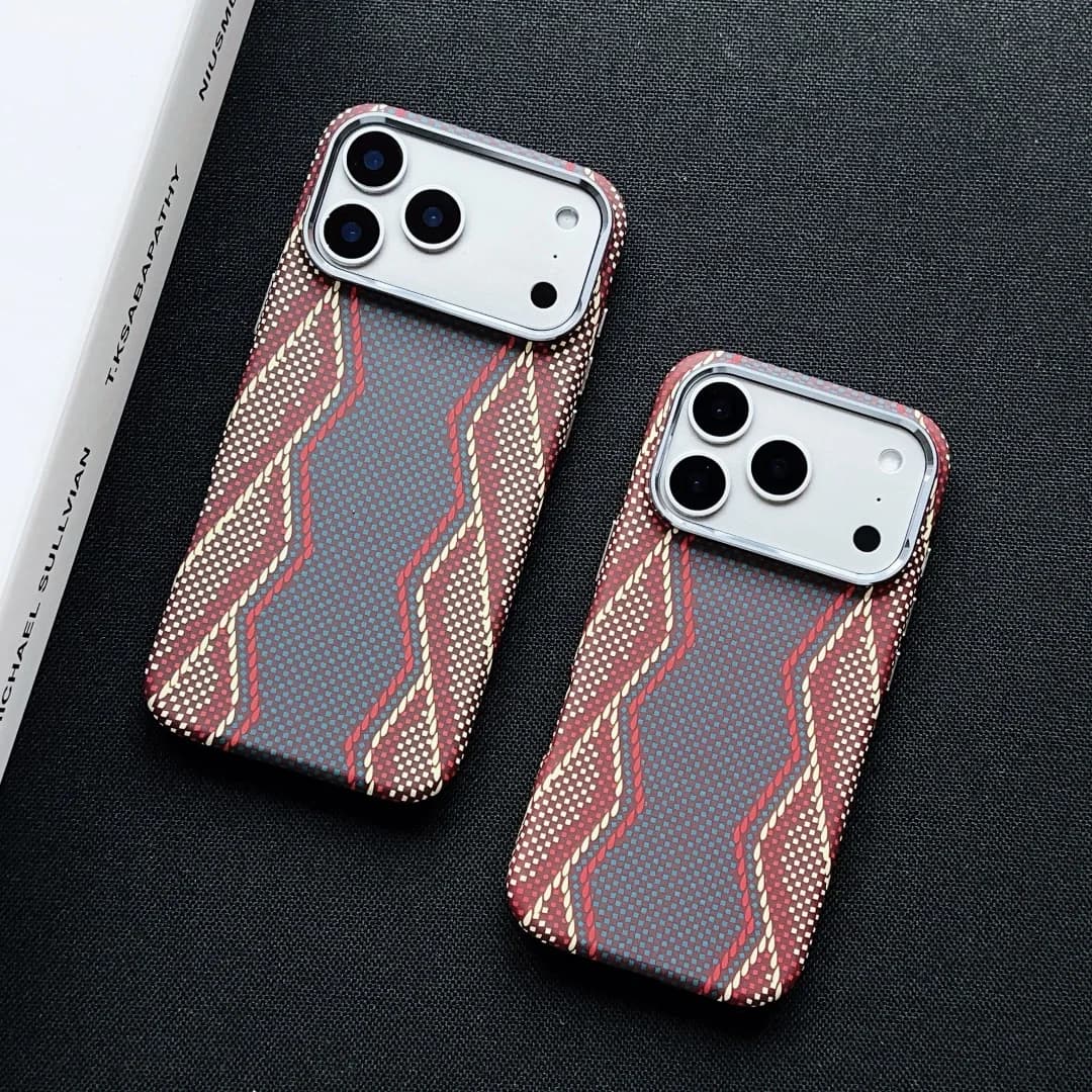 For iPhone Air iPhone 17 Pro Max Case Protective IMD Plastic Python Design Mobile Phone Back Cover