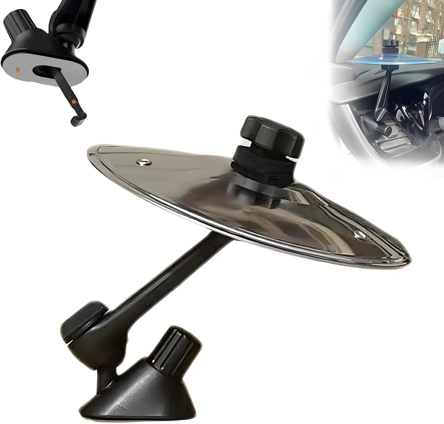 Universal Car Interior Decoration Crash Cymbal Car Cymbal Air Vent Dashboard Car Crisp Sound Metal Drum Traffic Jam Relief Toy