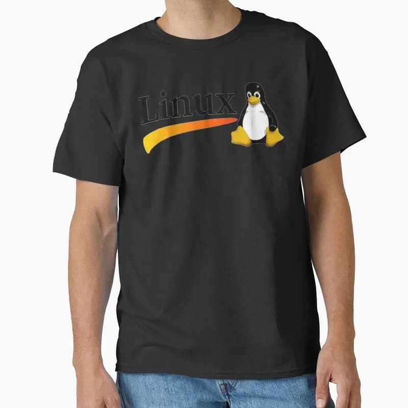 Linux Ubuntu Linux Operating System Graphic T‑Shirt Short Sleeve Tees Geek IT Developer Fan Gift Streetwear S-6XL