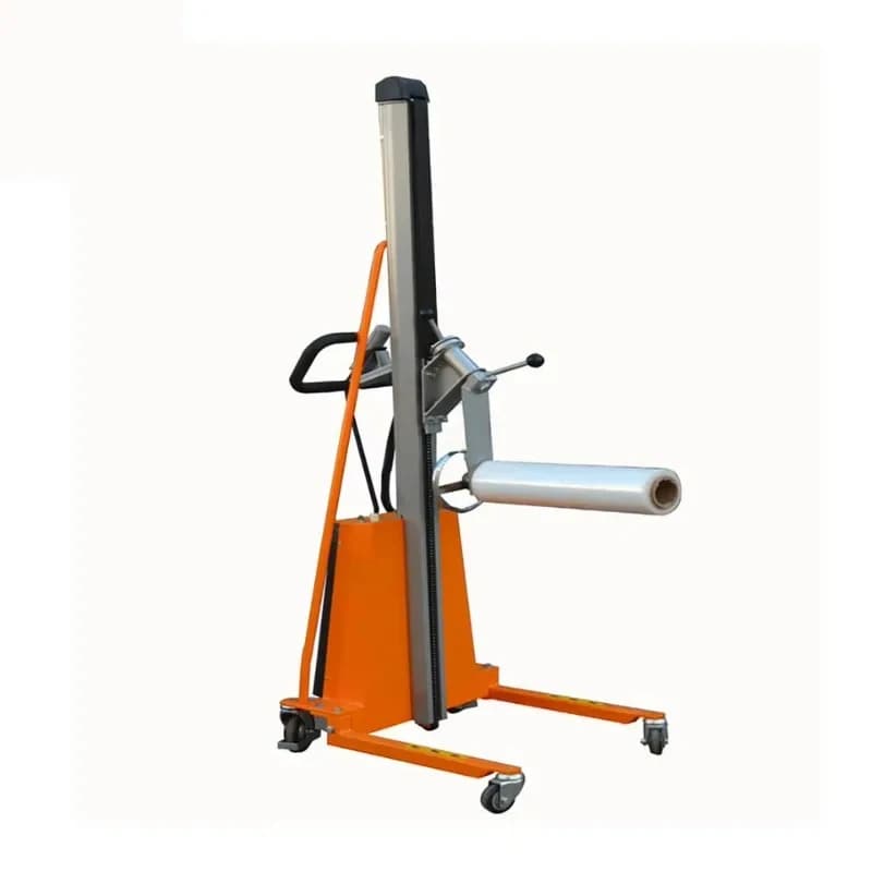 high quality -0kg Battery Powered Propelled Handling Paper Reel Lift Plastic Roll Trolley