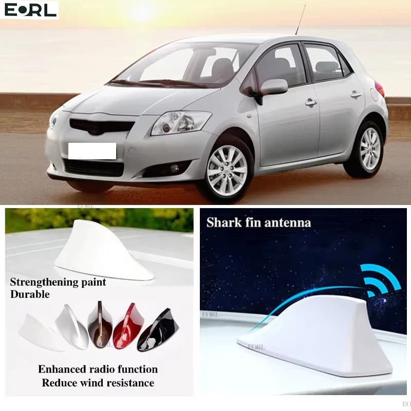 For Toyota Auris Shark Fin Antenna FM Signal Super Aerials Amplifier Waterproof Signal Amplifier FM/AM Radio Aerials