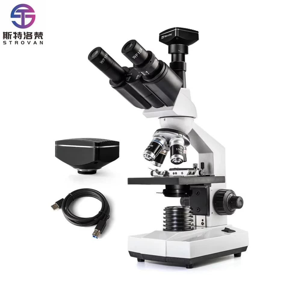 Trinocular Biomicroscope with 5.1 Million  Microscope Mechanic