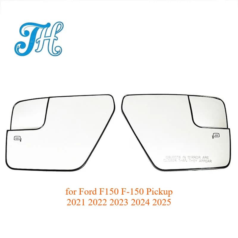 Auto Heated Rear Mirror Glass USA Model for Ford F150 F-150 Pickup 2021 2022 2023 2024 2025