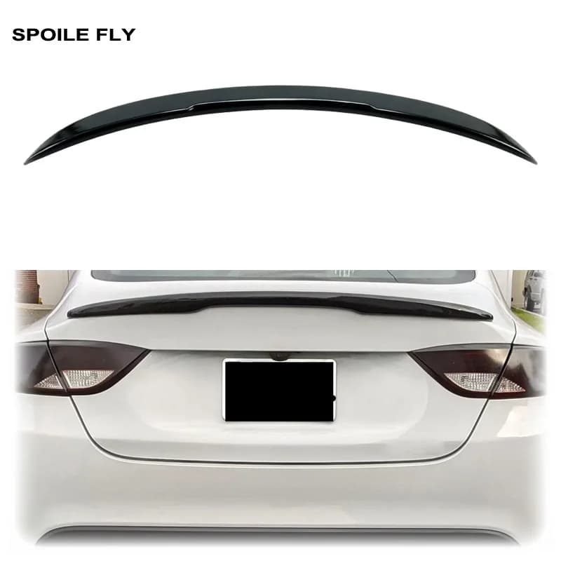 2015 2016 2017 2018 For Chrysler 200 200S Rear Trunk Spoiler Wing Lip By High Quality ABS Gloss Black Car Accessories Body Kit