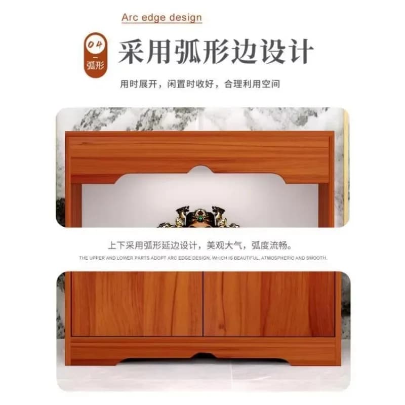 v1 Economical household shrine stand cabinet God of Wealth  statue cabinet Bodhisattva Buddha table offering table tribute