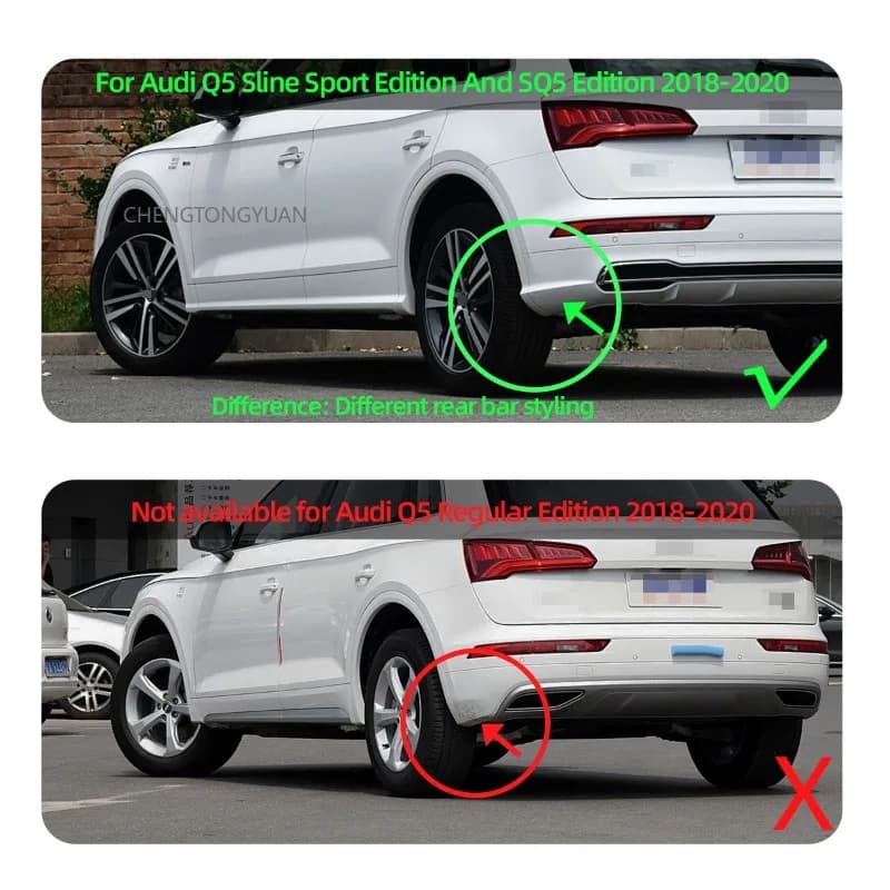 For Audi Q5 Sline Edition SQ5 Mud Flaps Splash Guards Mudguards 4pcs 2017-2020（Not For Audi Q5 Regular Edition Car）