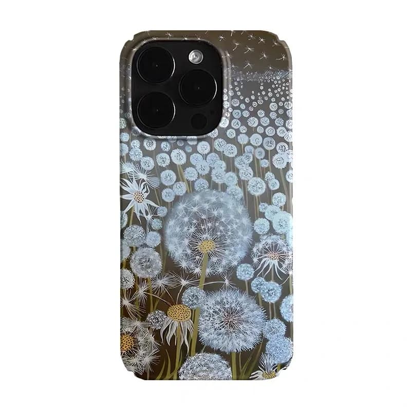 Blue Atmosphere Dandelion Phone Case for IPHONE 17 Air 16E 15 PROMAX 14 Plus 13 12 MINI 11 PRO 16Plus XR XS Acrylic Phone Cover