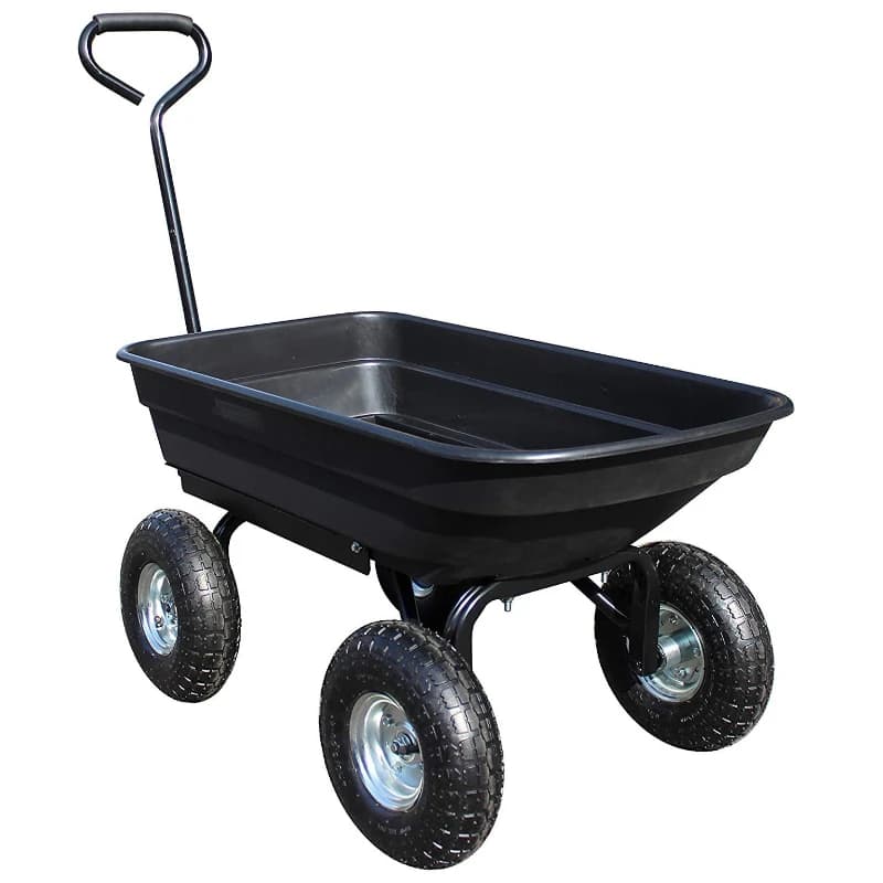 Heavy dump truck has strong anti-skid wheels, large practical capacity, and strong load capacity