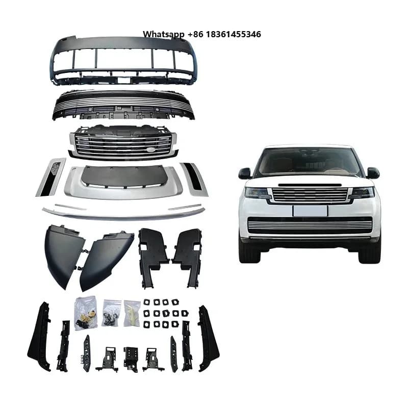 For Range Rover 2024 Car Modification Upgrade 2024 SV Front Bumper Assembly Front Bumper Front Lip Engine Hood