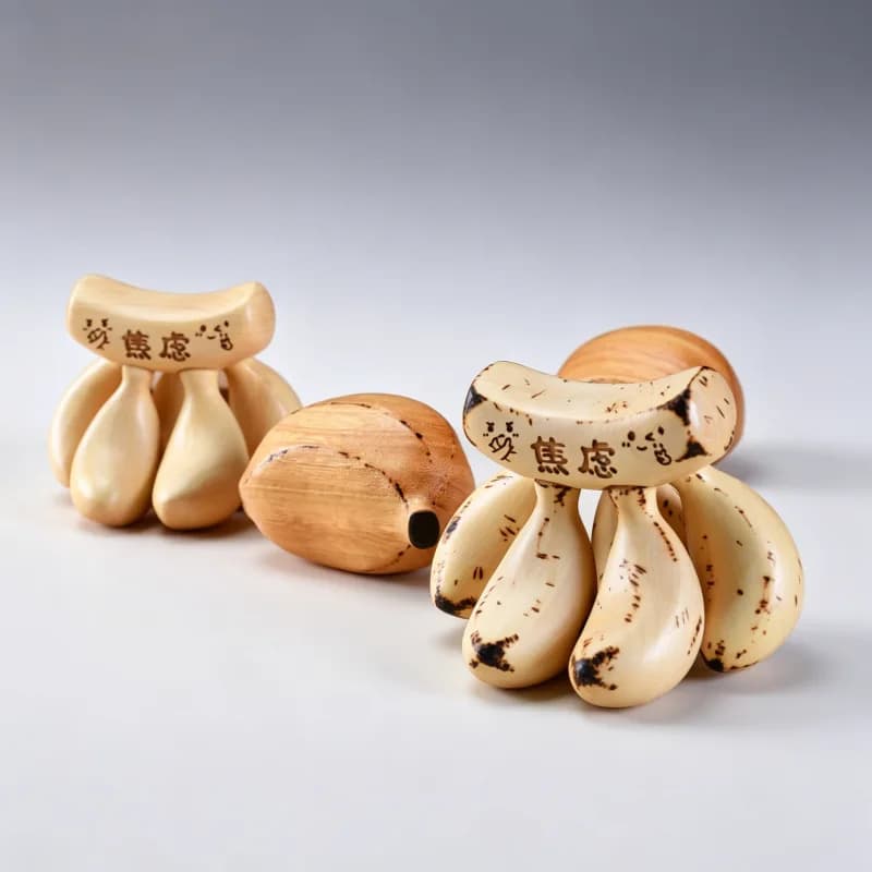 Boxwood No Anxiety Banana Desktop Ornament Cute Fruit Twistable Stress Relief Healing Decor Desk Accessory Souvenir Gift